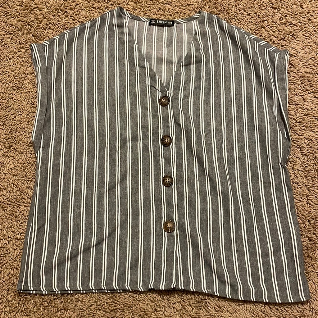 Shein Button Top